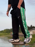 شلوار اسلش NIKE PRO مشکی نوار سبز سفید