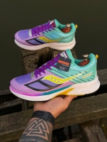 کتونی اسپرت Saucony بنفش فیروزه ای زرد