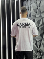 تیشرت پنیه اقتصادی karma سفید
