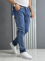 شلوار جین راسته آبی