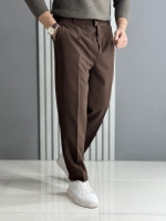 شلوار مام پارچه مازراتی دبل شکلاتی ( قد 100 سانت پشت کمر کش)