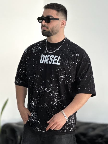 تیشرت پنبه DIESEL مشکی HA