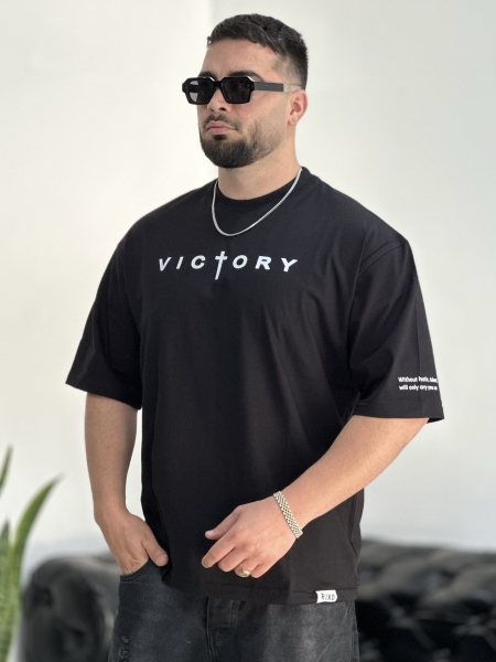 تیشرت پنبه VICTORY مشکی