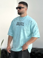 تیشرت پنبه DIESEL آسمانی HA