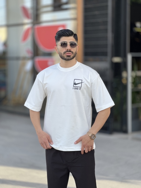 تیشرت دورسی تابستانه Nike سفید