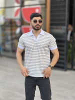 تیشرت اولدمانی یقه دار مشکی