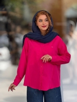 شومیز جیب نیم دایره داکرون رنگی
