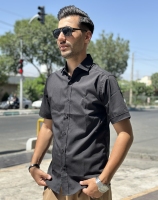 پیراهن مشکی محرمی آستین کوتاه