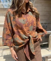 شومیز جلو گره کنفی