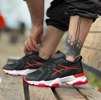 کتونی حراجی اسپرت ASICS NEW مشکی قرمز