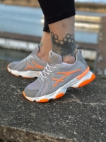 کتونی حراجی اسپرت ASICS NEW طوسی نارنجی