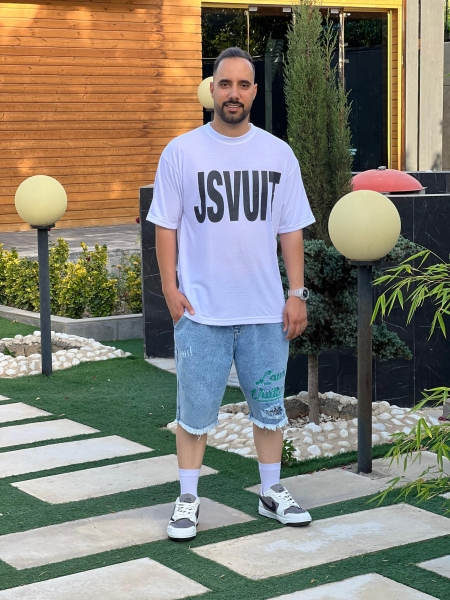تیشرت اقتصادی JSVUIT سفید