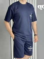 ست تیشرت و شلوارک FENDI سرمه ای