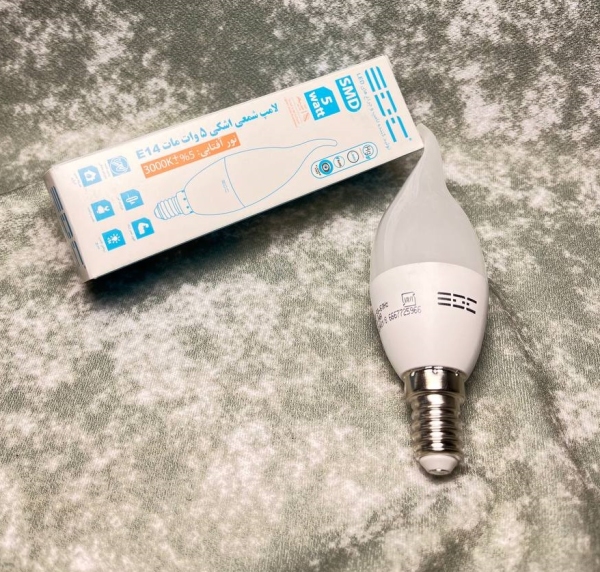 لامپ شمعی 5 وات EDC