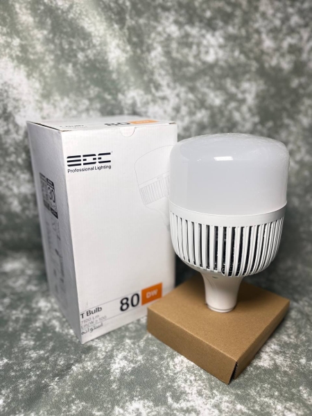 لامپ ال ای دی استوانه ای تی 140 ‏ E27 ‏ 80 وات EDC سفید