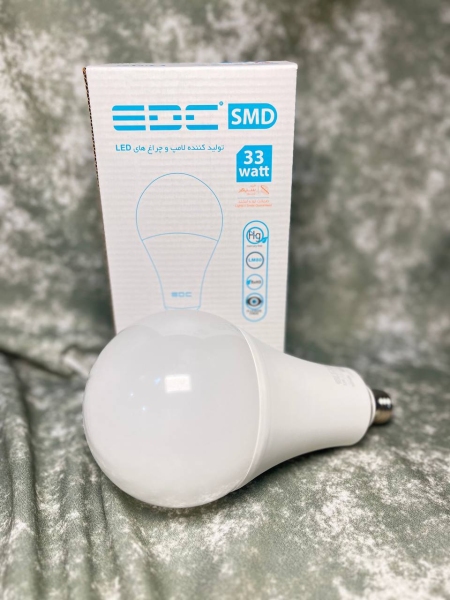 لامپ ال ای دی حبابی 33 وات EDC E27 سفید
