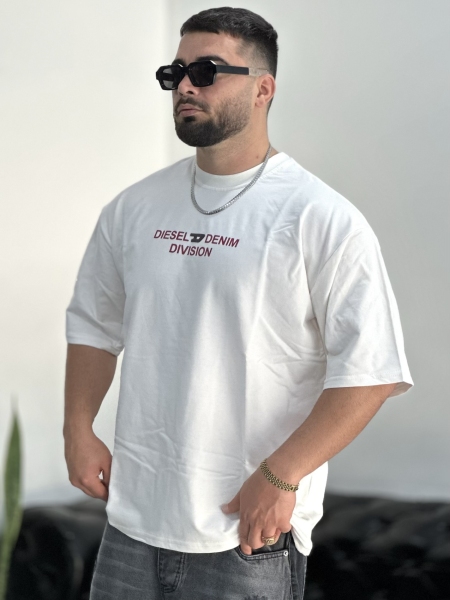تیشرت 2نخ DIESEL سفید