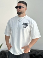 تیشرت 2نخ Brand سفید D