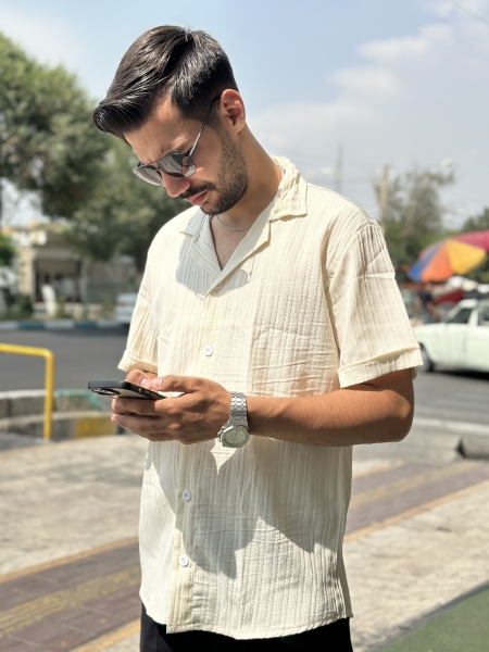پیراهن برجسته صاف آیما