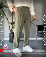 شلوار نیم بگ پارچه ای