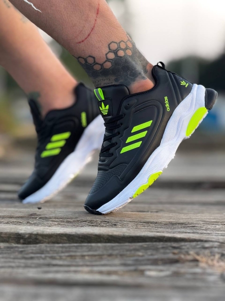 کتونی مردانه adidas new مشکی فسفری