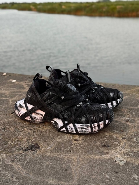 کتونی اسپرت BALENCIAGA SPIDER مشکی سفید