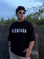 تیشرت آستین کوتاه زاپدار BALENCIAGA مشکی