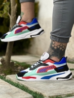 کتونی حراجی اسپرت Puma سفید قرمز مشکی