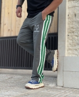 شلوار اسلش بغل نوار WOLFE طوسی سبز