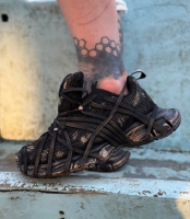 کتونی اسپرت BALENCIAGA SPIDER مشکی قهوه ای
