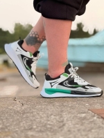 کتونی اسپرت NIKE NEW FASHION مشکی سفید سبز