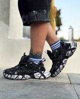 کتونی اسپرت BALENCIAGA SPIDER مشکی سفید