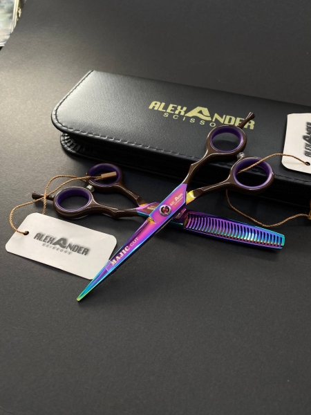 ست قیچی الکساندر 5/5 اینچ ( پیتاژ بدون شیار )