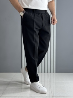 شلوار مام مازراتی دبل مشکی ( قد 100 سانت / پشت کمر کش )