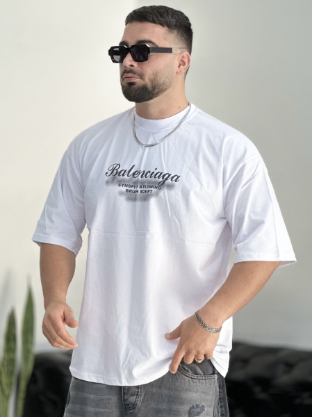 تیشرت پنبه LOUIS سفید