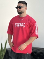 تیشرت 2نخ DIESEL سرخ آبی