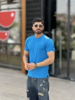 تیشرت مراکش ارم Balenciaga آبی آسمانی
