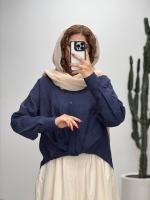 شومیز پایین پیچ جلودکمه