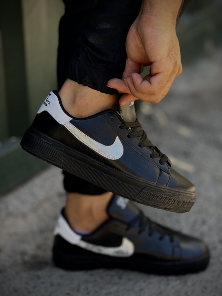 کفش اسپرت(نایک ویجا) مشکی تمام نایک نقره ای