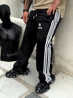 شلوار اسلش بغل نوار مشکی BALENCIAGA چهار خط سفید