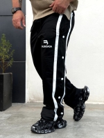 شلوار اسلش مشکی BALENCIAGA بغل تمام دکمه