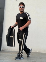 ست سه تیکه BALENCIAGA دو خط مشکی