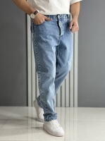 شلوار مام فیت آبی روشن ( قد 105سانت )