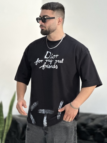 تیشرت 2نخ Dior مشکی