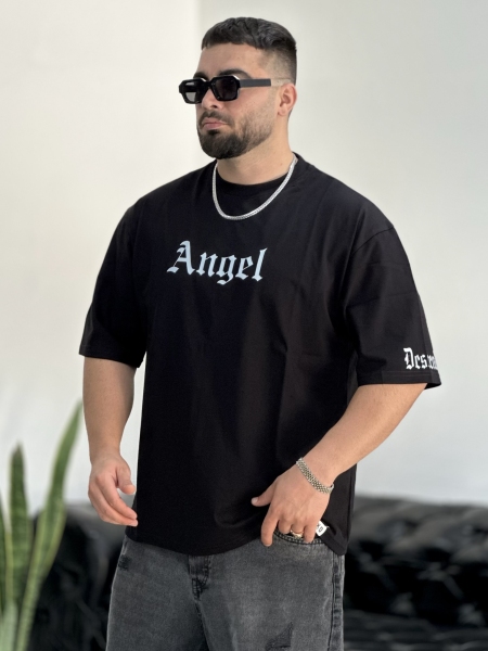 تیشرت پنبه ANGEL مشکی