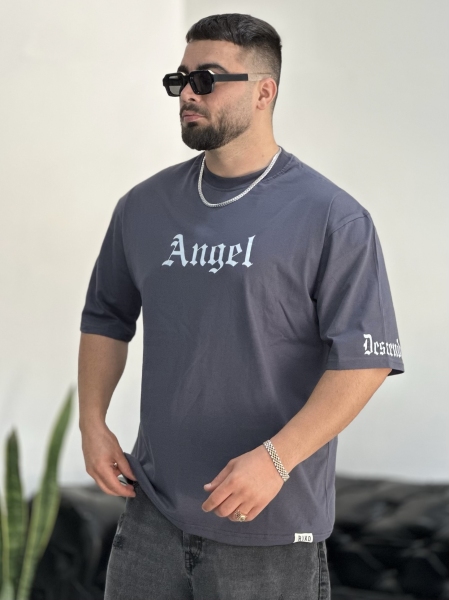 تیشرت پنبه ANGEL خاکستری