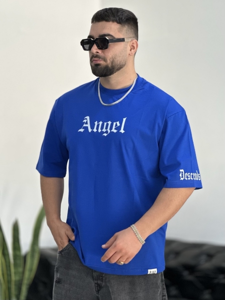 تیشرت پنبه ANGEL آبی