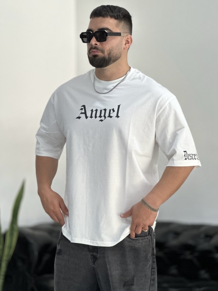 تیشرت پنبه ANGEL سفید