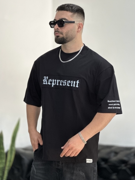 تیشرت پنبه Represent مشکی