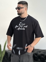 تیشرت 2نخ Dior مشکی